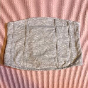 Gray Strapless Tube Top